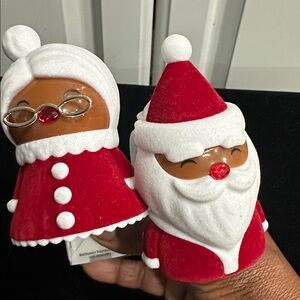 Bath and Body Works Hone  Wallflower Plugin Santa & Mrs. Claus Figurines
